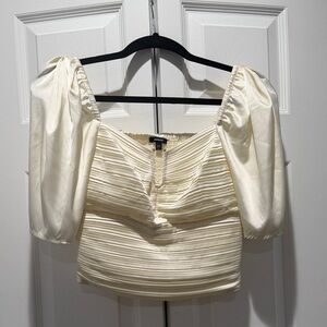 Elegant Cream Women's Top